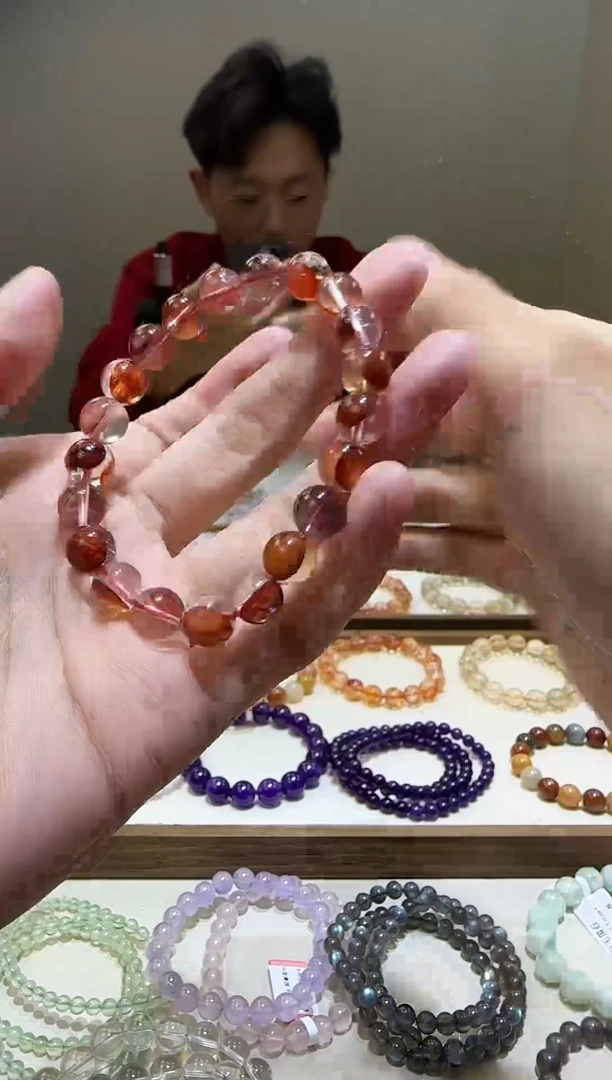 【闪购商品】水晶手链未镶嵌红胶花9