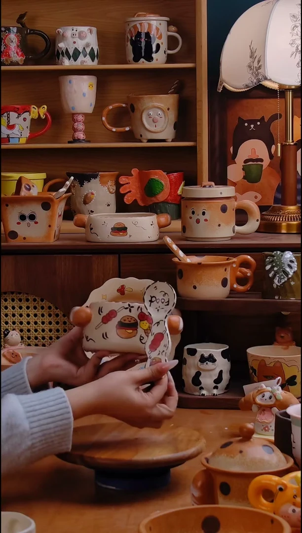 摆件陶景德镇原创手工陶瓷