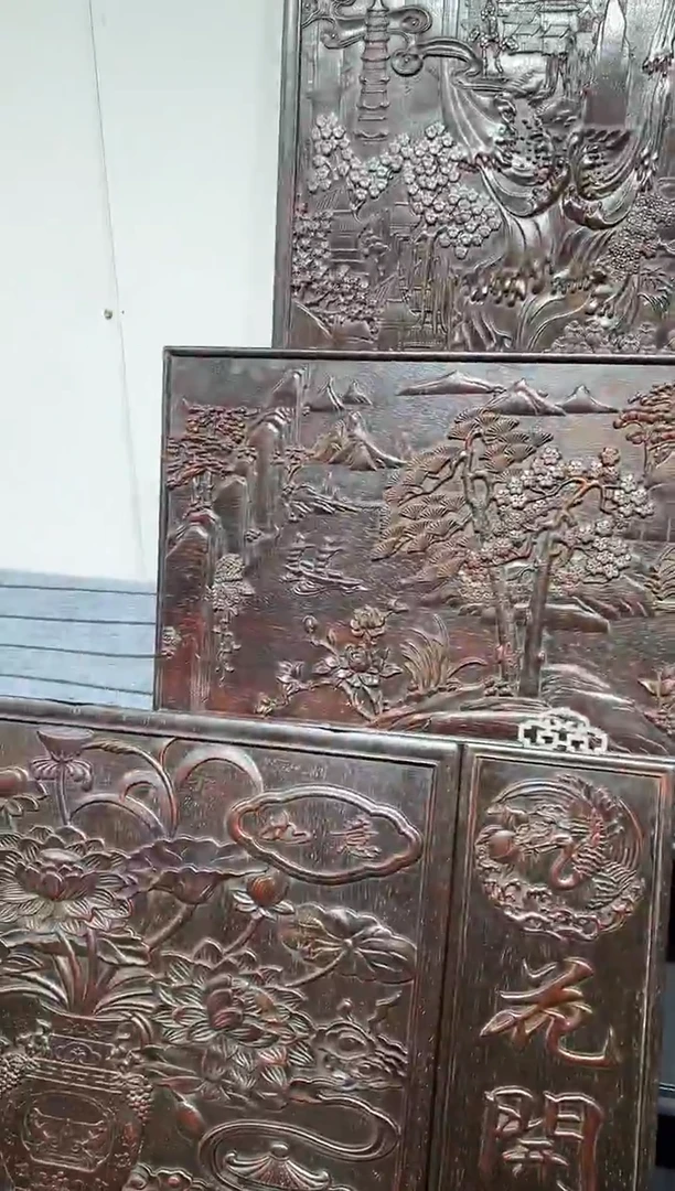 木紫檀雕刻一物一拍