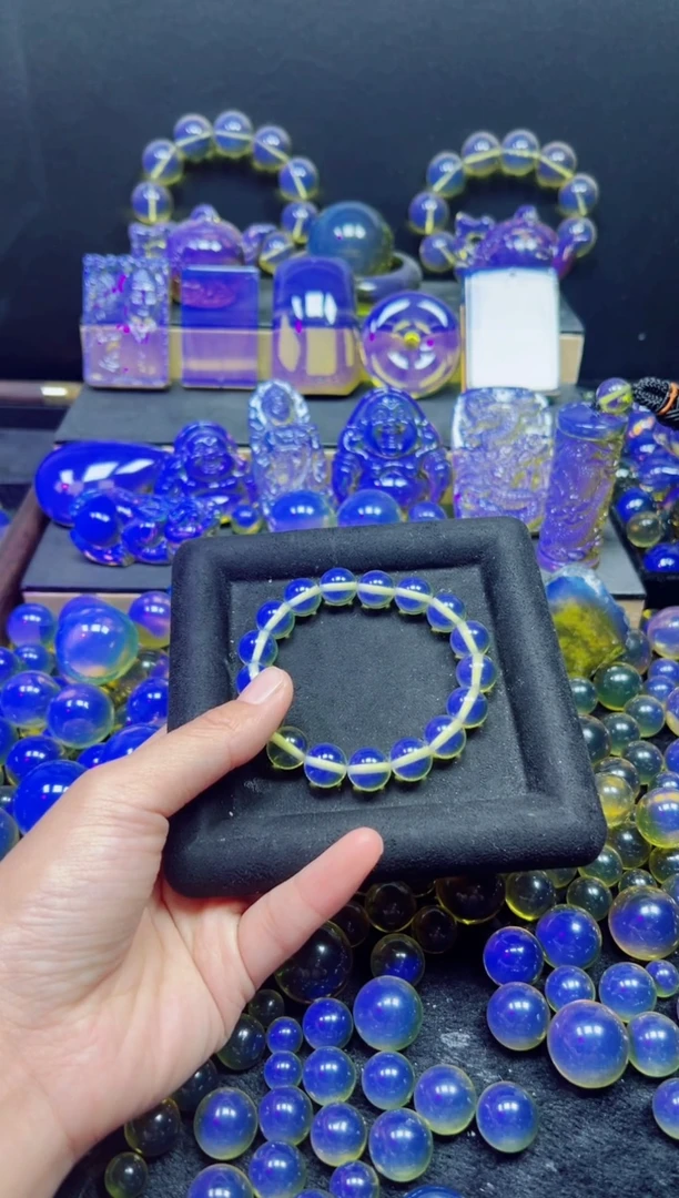 多米尼加净水蓝12m手串