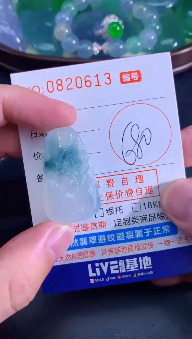 颈饰未镶嵌翡翠天然A货翡翠