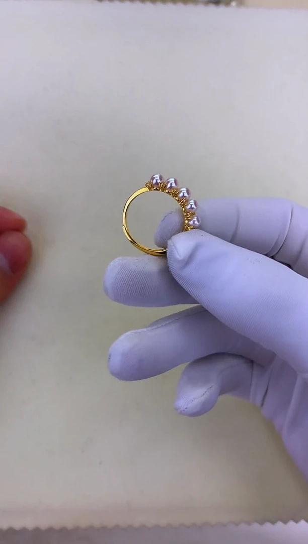 银S925镶嵌DA海水珍珠 GD229 戒指 3-4