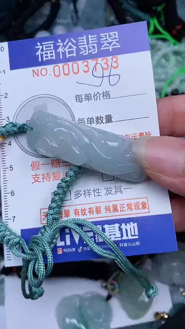 翡翠未镶嵌颈饰...0003733