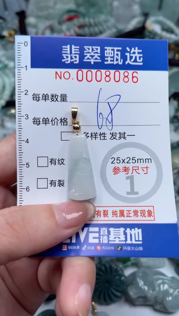 翡翠未镶嵌颈饰00..8086