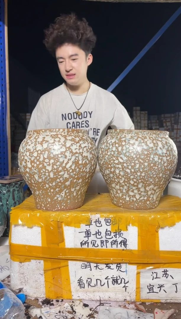 紫砂花盆紫砂花盆宜兴紫砂粗陶花盆16*20