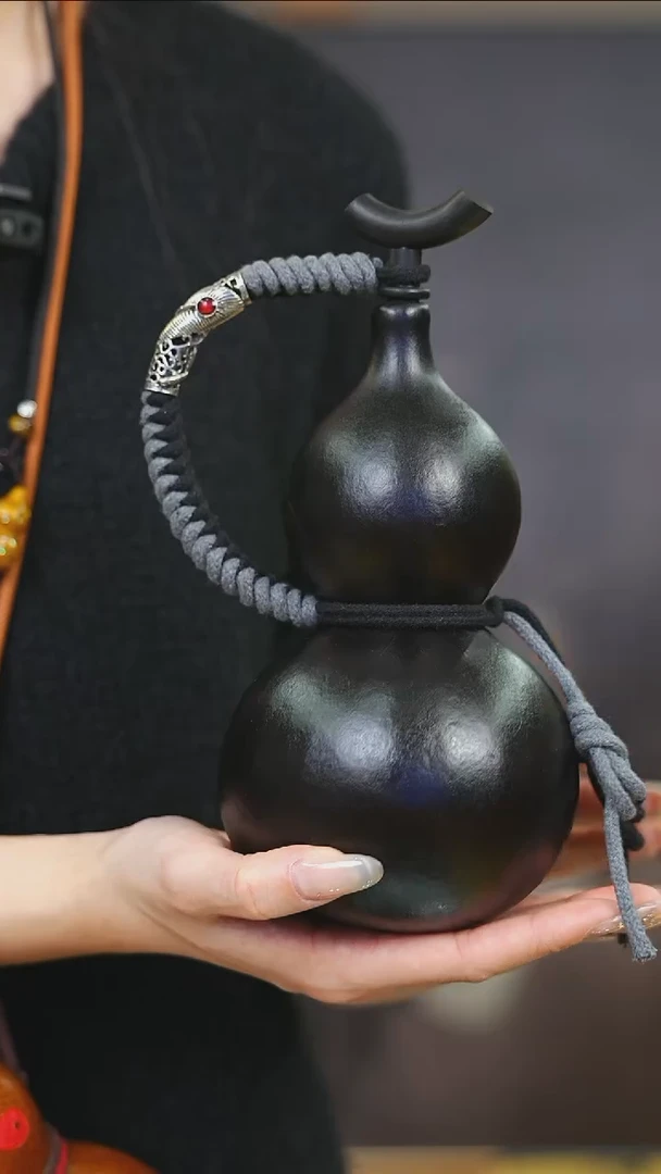 【闪购商品】XO169大漆酒葫芦不包手串及旋转底座