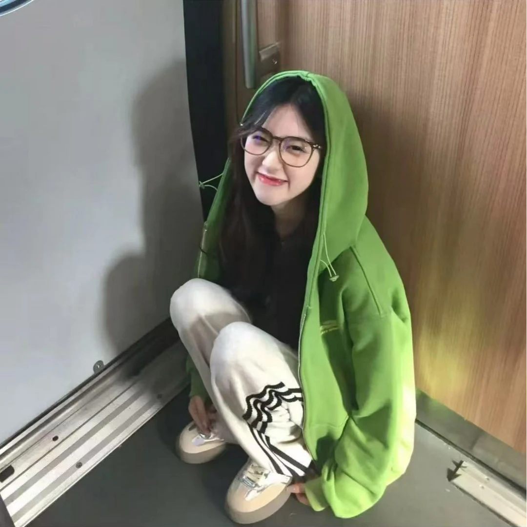 春季复古oversize卫衣外套女慵懒感宽松百搭开衫上衣-03