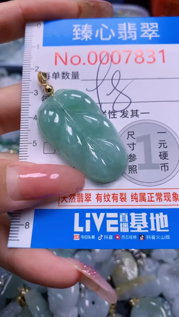 翡翠未镶嵌颈饰7831