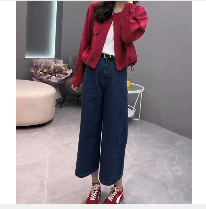 2025春季新款网红同款洋气减龄气质休闲外套裤子女大-a1