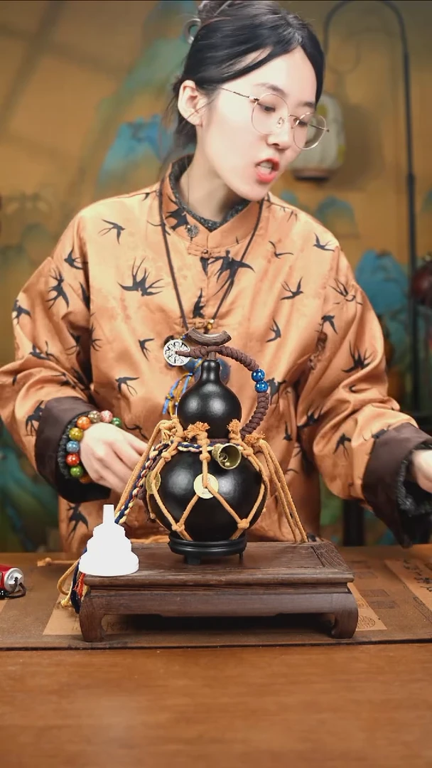 YG030网兜款大漆酒葫芦（现货现发）