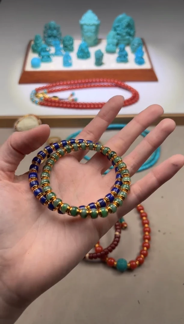 【闪购商品】和田玉手串手串18K金镶嵌手串手串