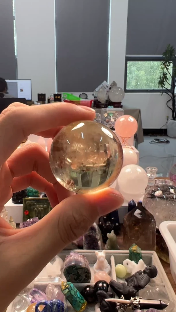 未镶嵌珠宝半成品水晶M302 约4.2cm