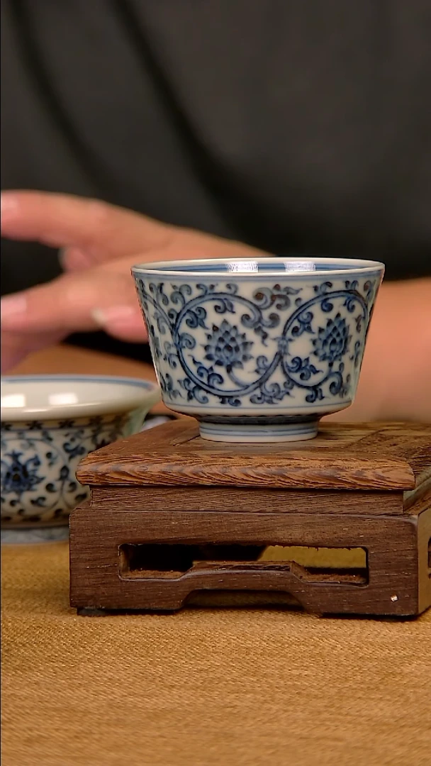 景德镇莹焰堂金刚莲马蹄杯