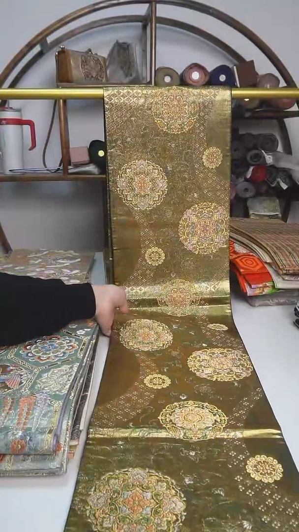 【闪购商品】织绣81西阵织六通宝相花