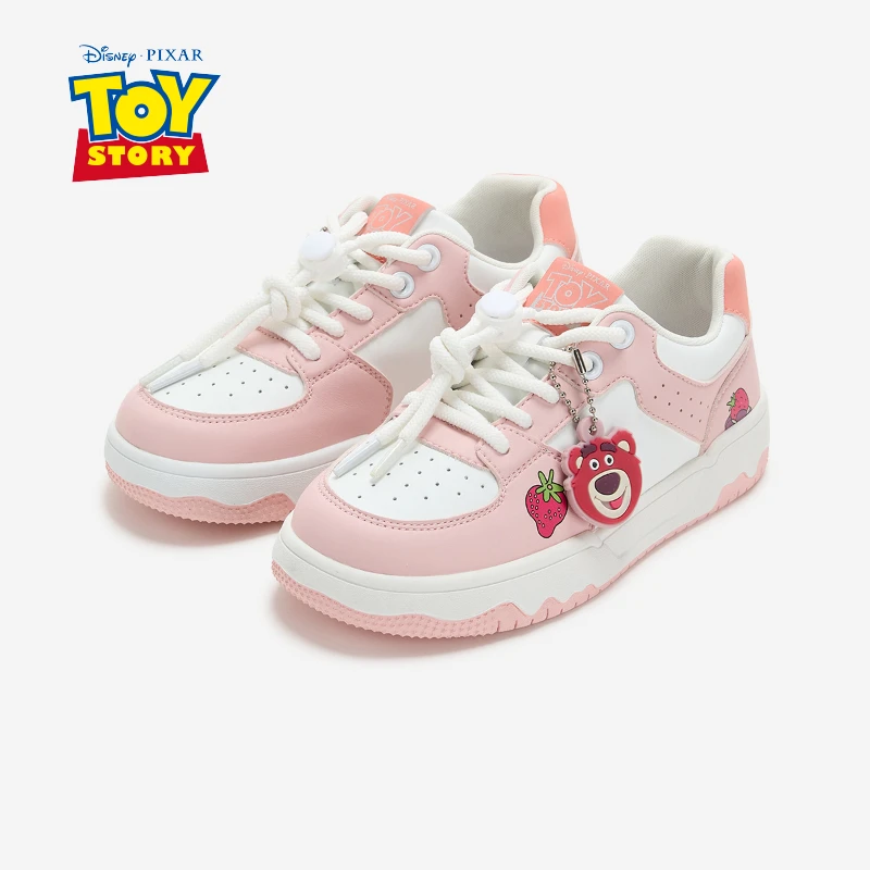 草莓熊女款学生板鞋2024秋季新款百搭厚底休闲鞋