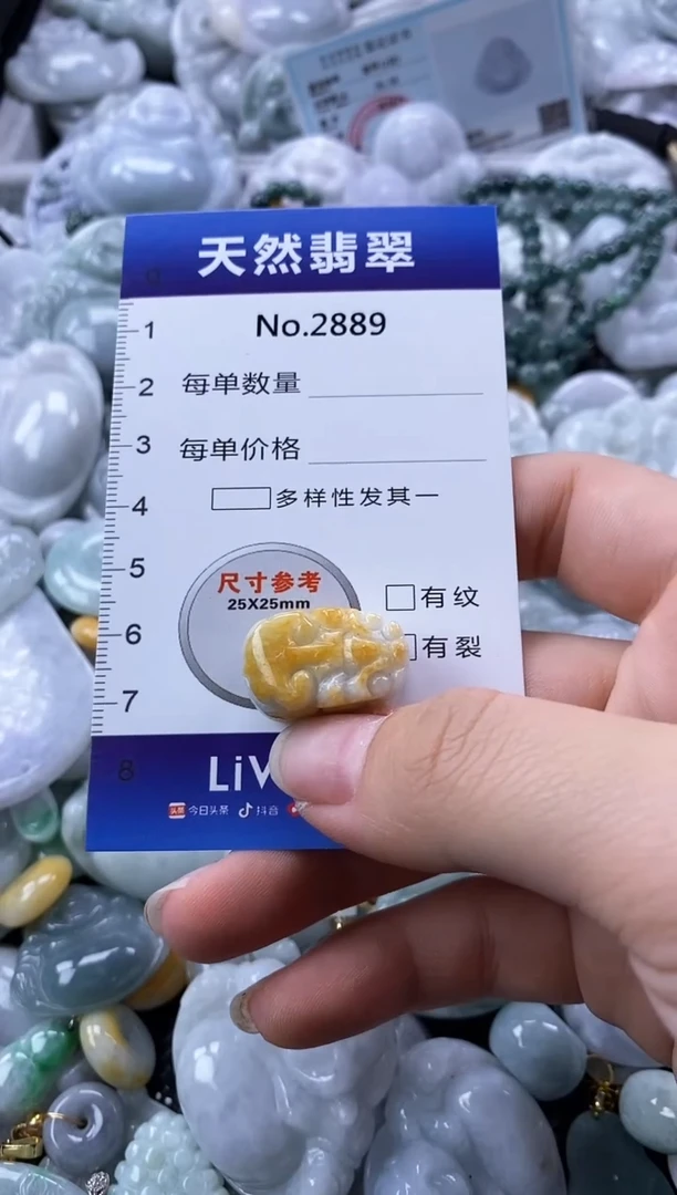 翡翠未镶嵌颈饰缅甸A货翡翠2889