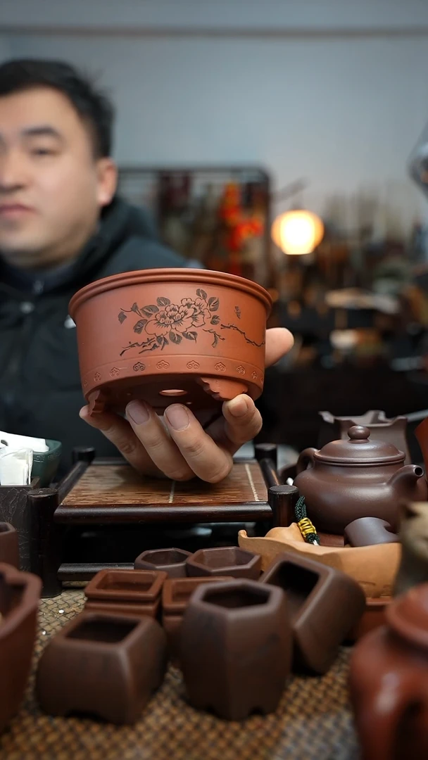 紫砂花盆Y*j長木軒精品紫砂