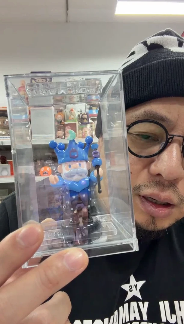 静态1bob国王小娃蓝色一个带展示盒