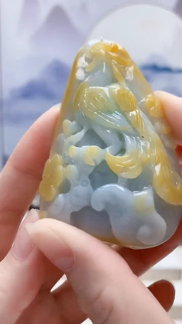 未镶嵌定制翡翠4829ry-毛货挂件65