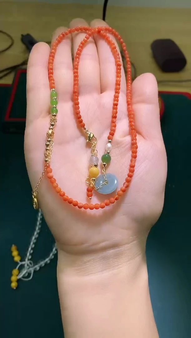 颈饰未镶嵌南红玛瑙746多样性发一