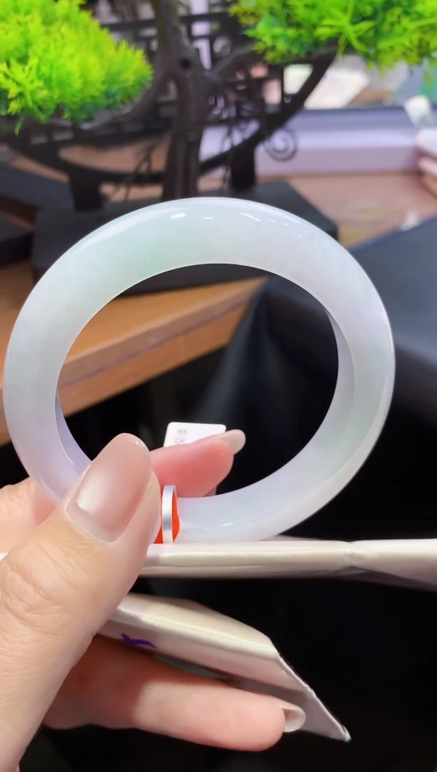 未镶嵌手镯翡翠-f11天然缅甸A货翡翠57.8正圈