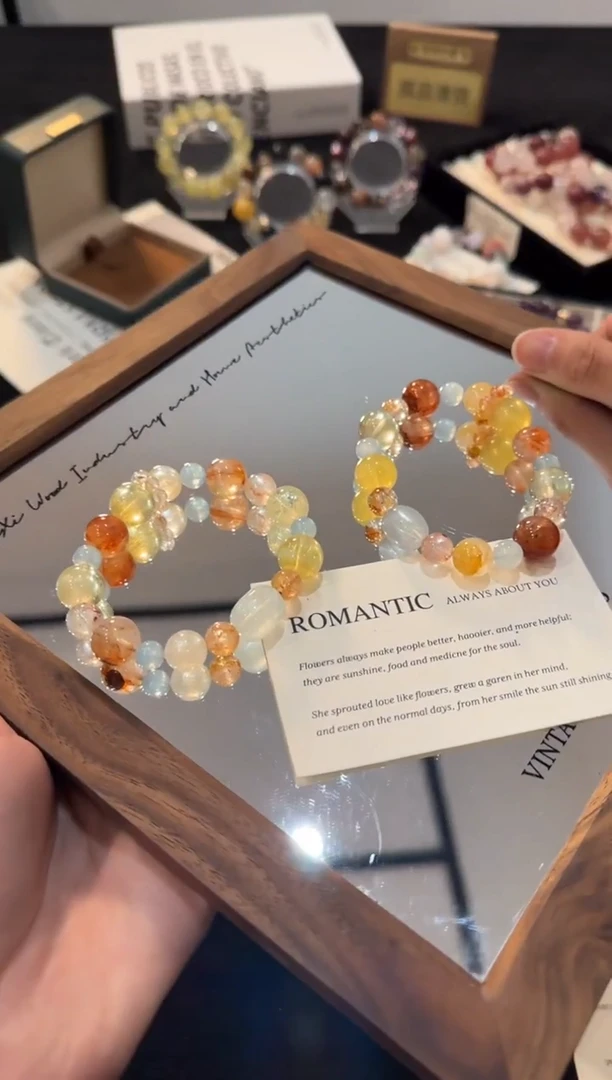 未镶嵌手链水晶大鱼海棠x2947