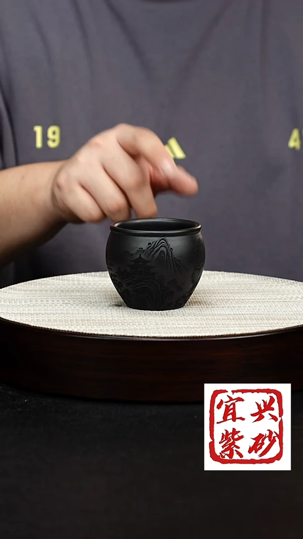 茶壶紫砂石黄主人杯