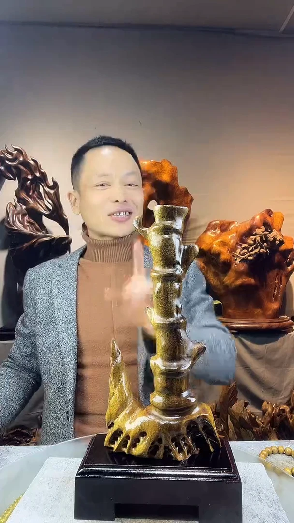 金丝楠风*小叶桢楠随行摆件46