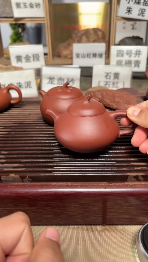 茶壶紫砂微瑕红皮龙茄瓜