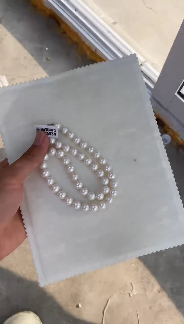 颈饰银S925镶嵌淡水珍珠10mm