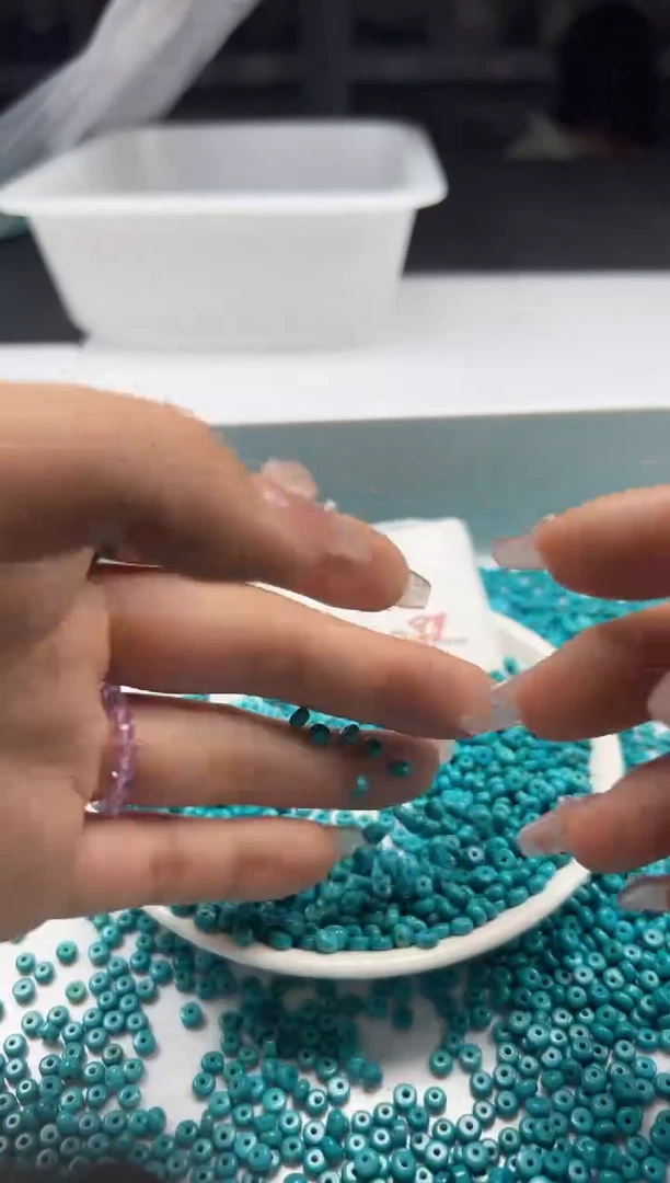 玛瑙/玉髓颈饰未镶嵌W2323绿松算盘4*2mm*50颗