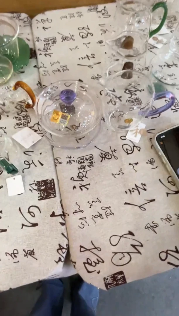 禅语盖碗浅紫+澈然浅紫