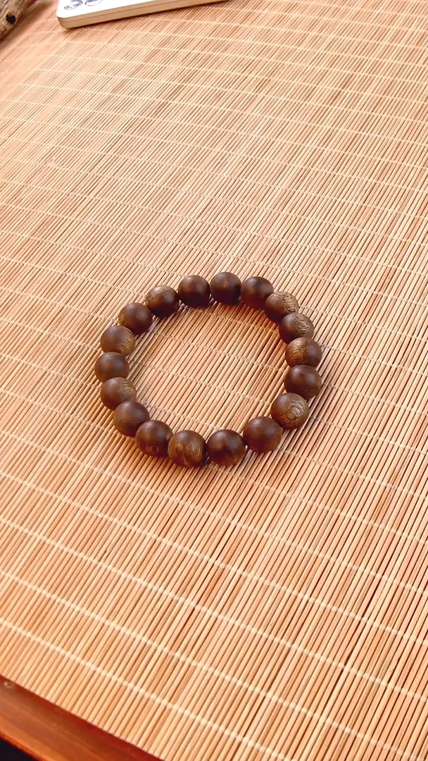 手串沉香海南莺歌绿奇楠卡12圆珠手串毕业