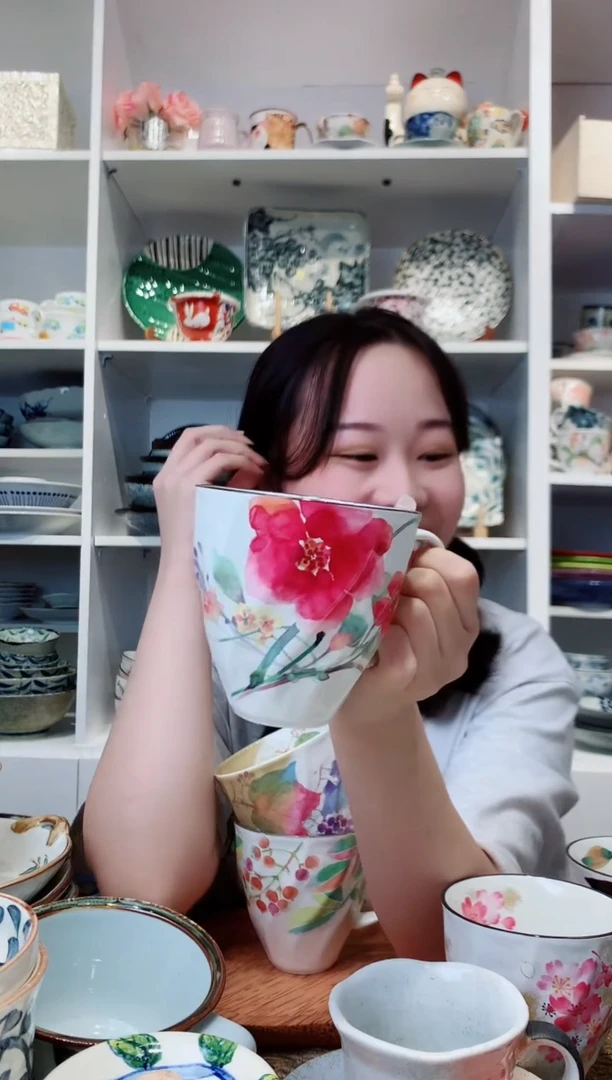 陶瓷【清仓】和蓝马克杯