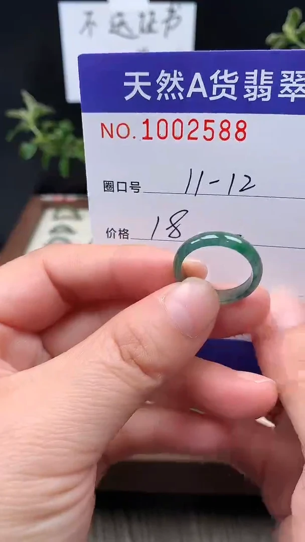 未镶嵌戒指翡翠11-12#