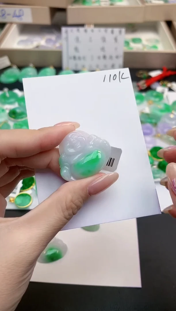 颈饰未镶嵌翡翠天然缅甸A货翡翠