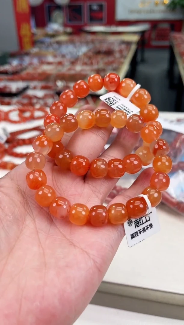 南红玛瑙保山老型手串11-12+未镶嵌（多样式发其一）