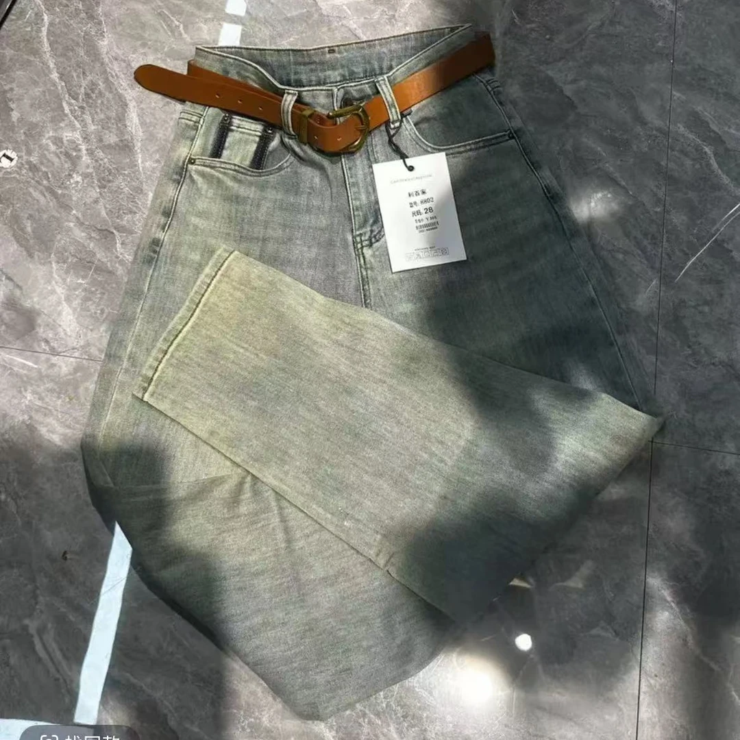 简爱百搭修身高级休闲韩版牛仔裤8802