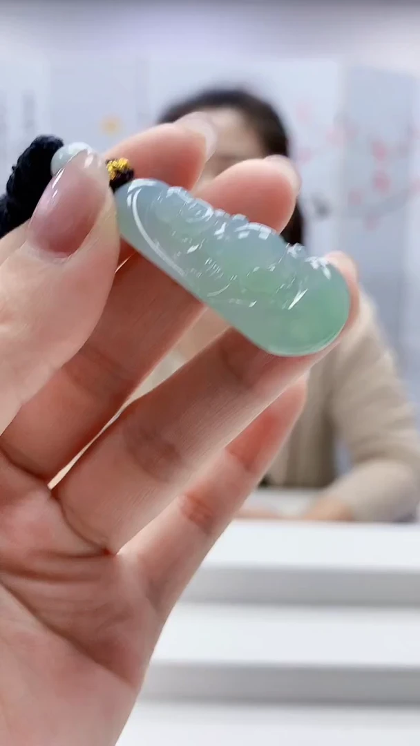 定制翡翠未镶嵌4902lr-毛货挂件27