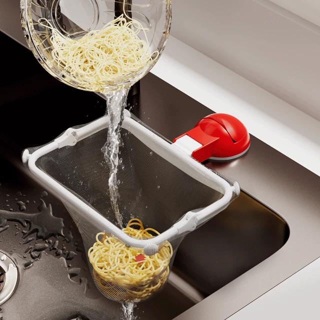 吸盘厨房水槽过滤网架沥水架洗菜池厨余垃圾剩饭菜残渣防堵塞神器