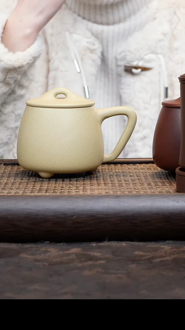 【闪购商品】紫砂茶杯本绿石瓢