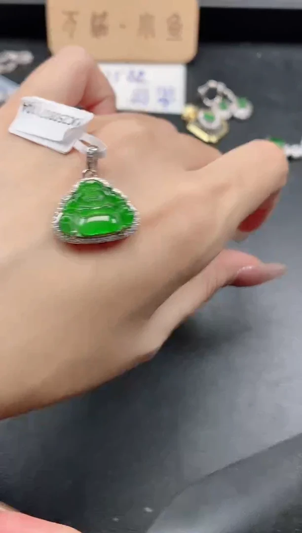 银S925镶嵌戒指翡翠51511
