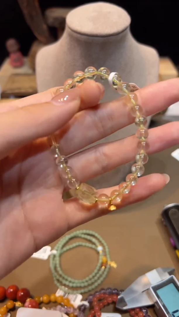 水晶手链未镶嵌手饰@@E6833