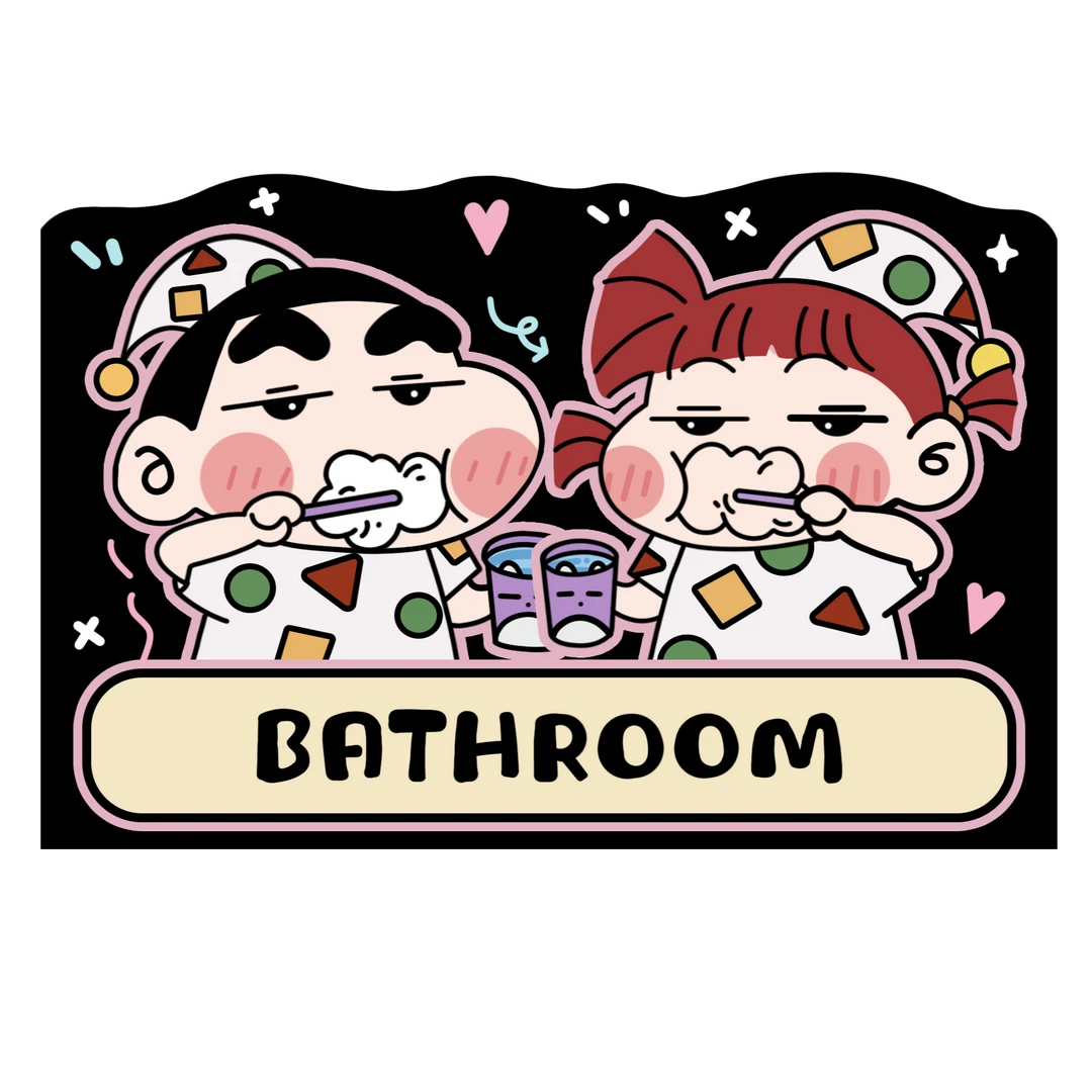 小新硅藻泥浴室吸水防滑可爱卡通地垫入户1-3cm误差介意勿拍