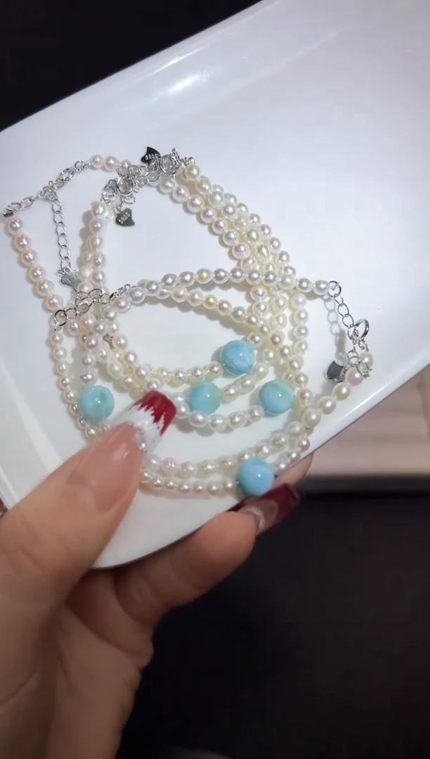 【闪购商品】淡水珍珠手链未镶嵌28q多样性发其一/1条默认微瑕