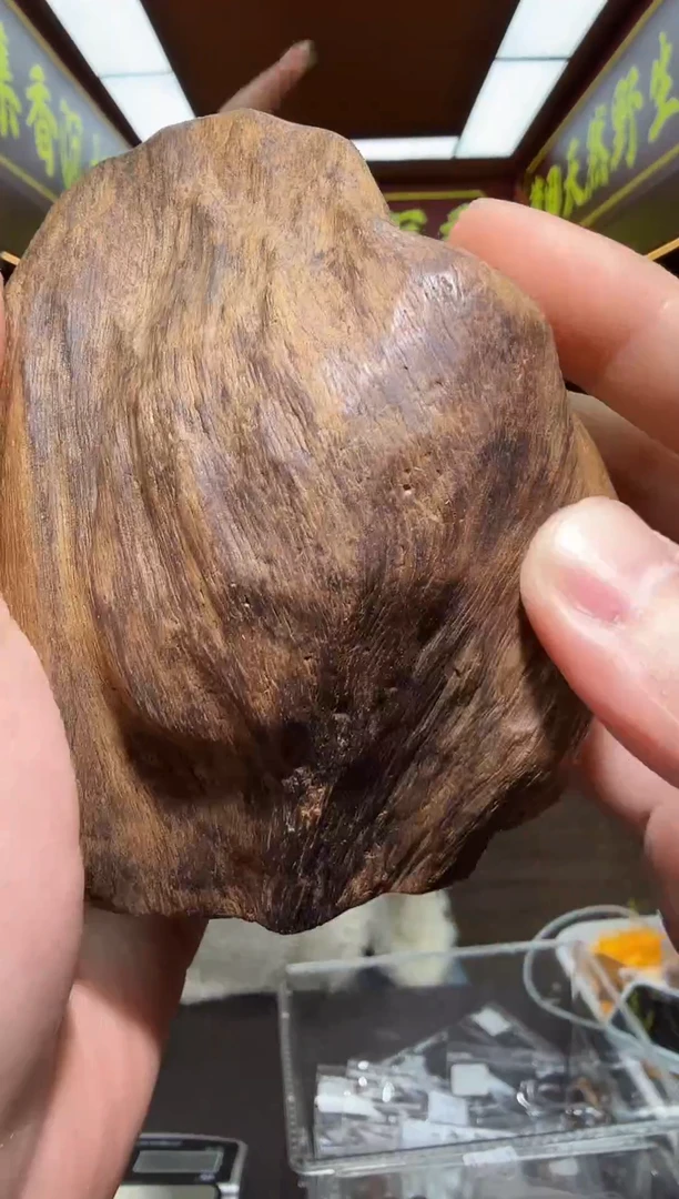 沉香手把件117号海南黑油格 多样性发一
