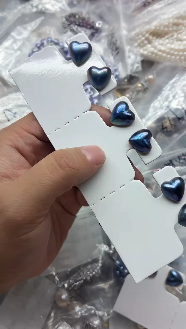 耳钉拼合珍珠（马贝珠）银S925镶嵌多样性发其一，非无暇