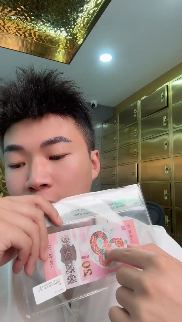 塑料PMG评级-蛇钞08888财神号单张68分金马王尾66
