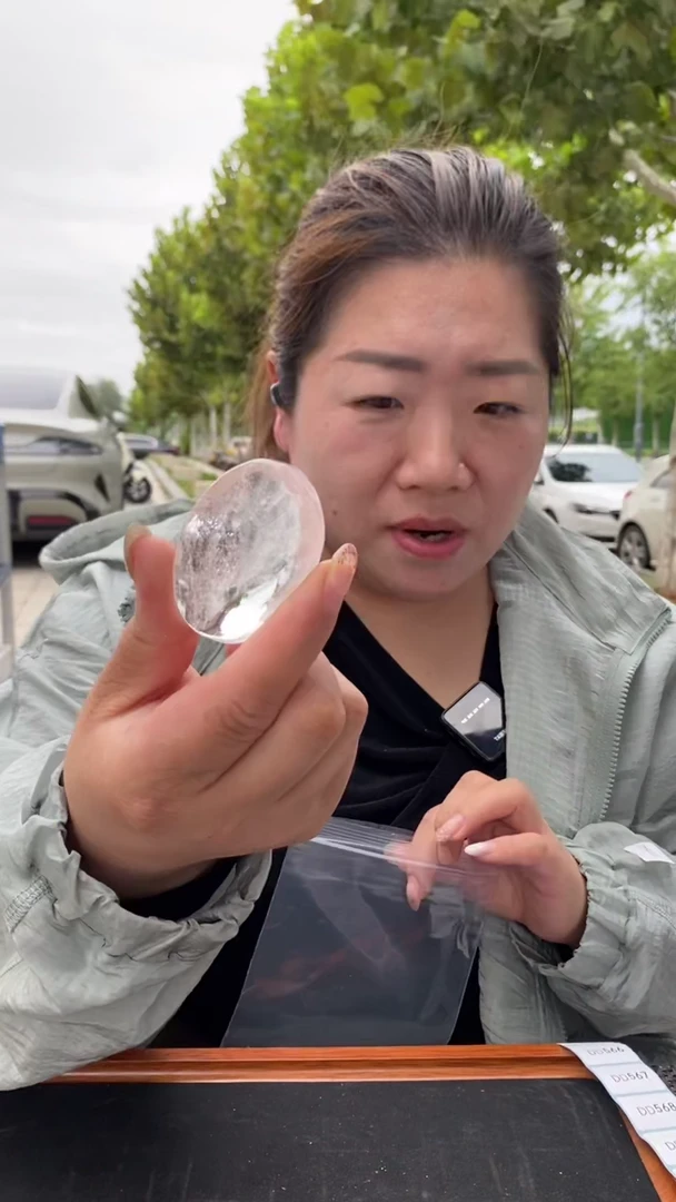 未镶嵌珠宝半成品水晶白水晶手握D546