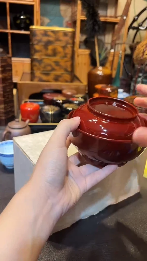 盖碗单只  大漆漆器大漆漆器大漆漆器